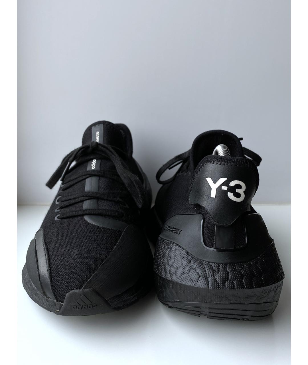Y-3 Черные низкие кроссовки / кеды, фото 3