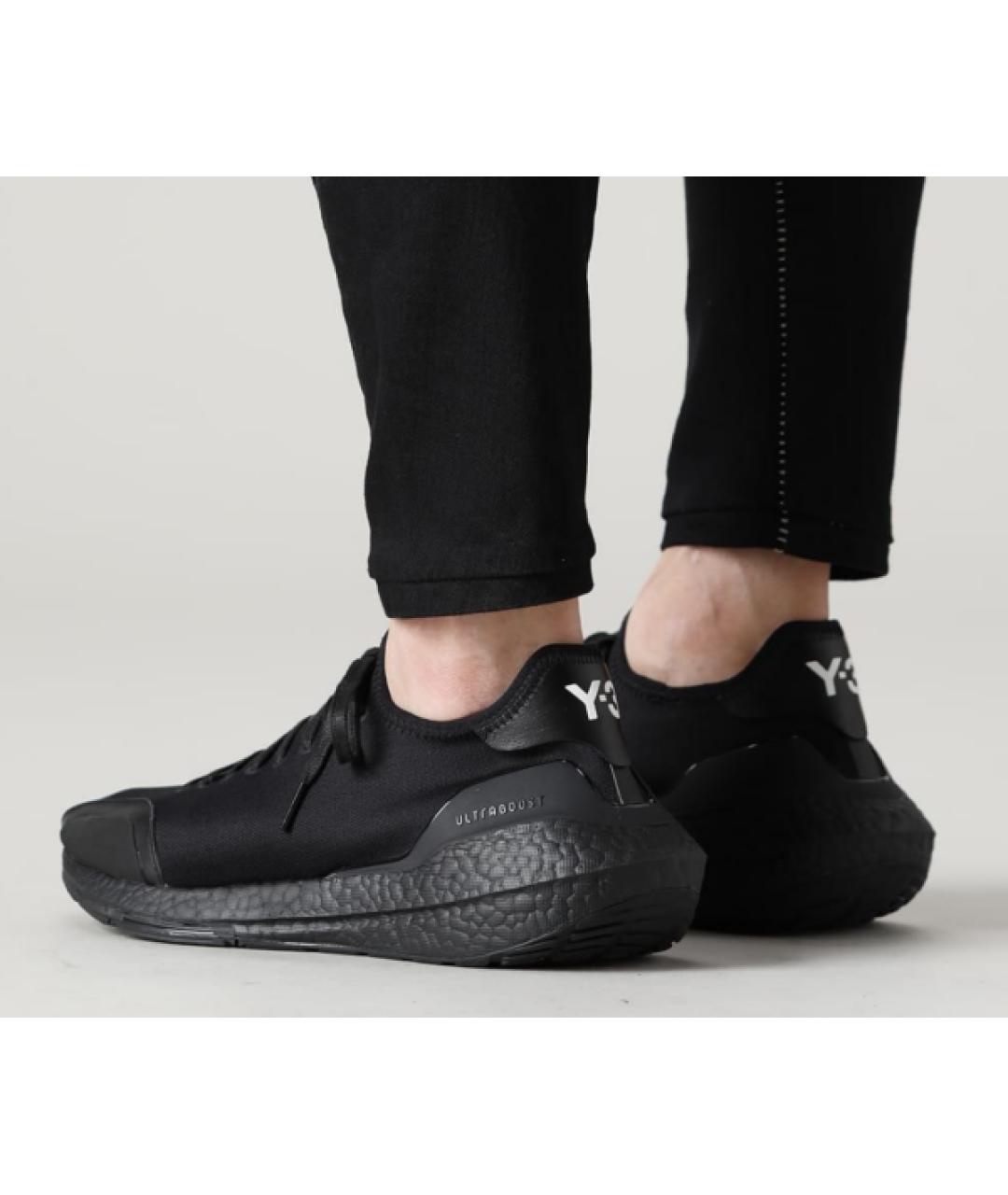 Y-3 Черные низкие кроссовки / кеды, фото 9