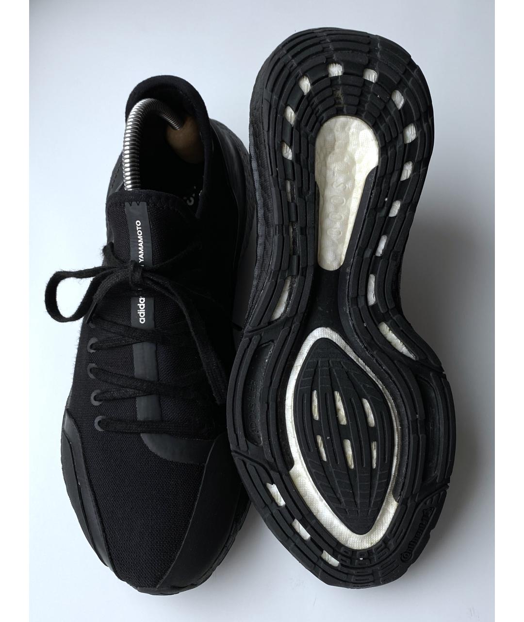 Y-3 Черные низкие кроссовки / кеды, фото 2