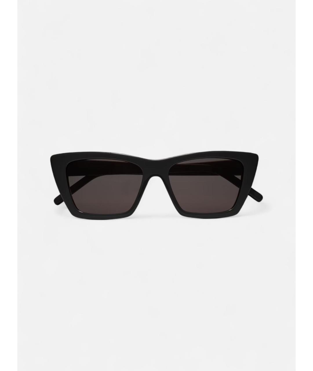 SAINT LAURENT Черные пластиковые солнцезащитные очки, фото 3