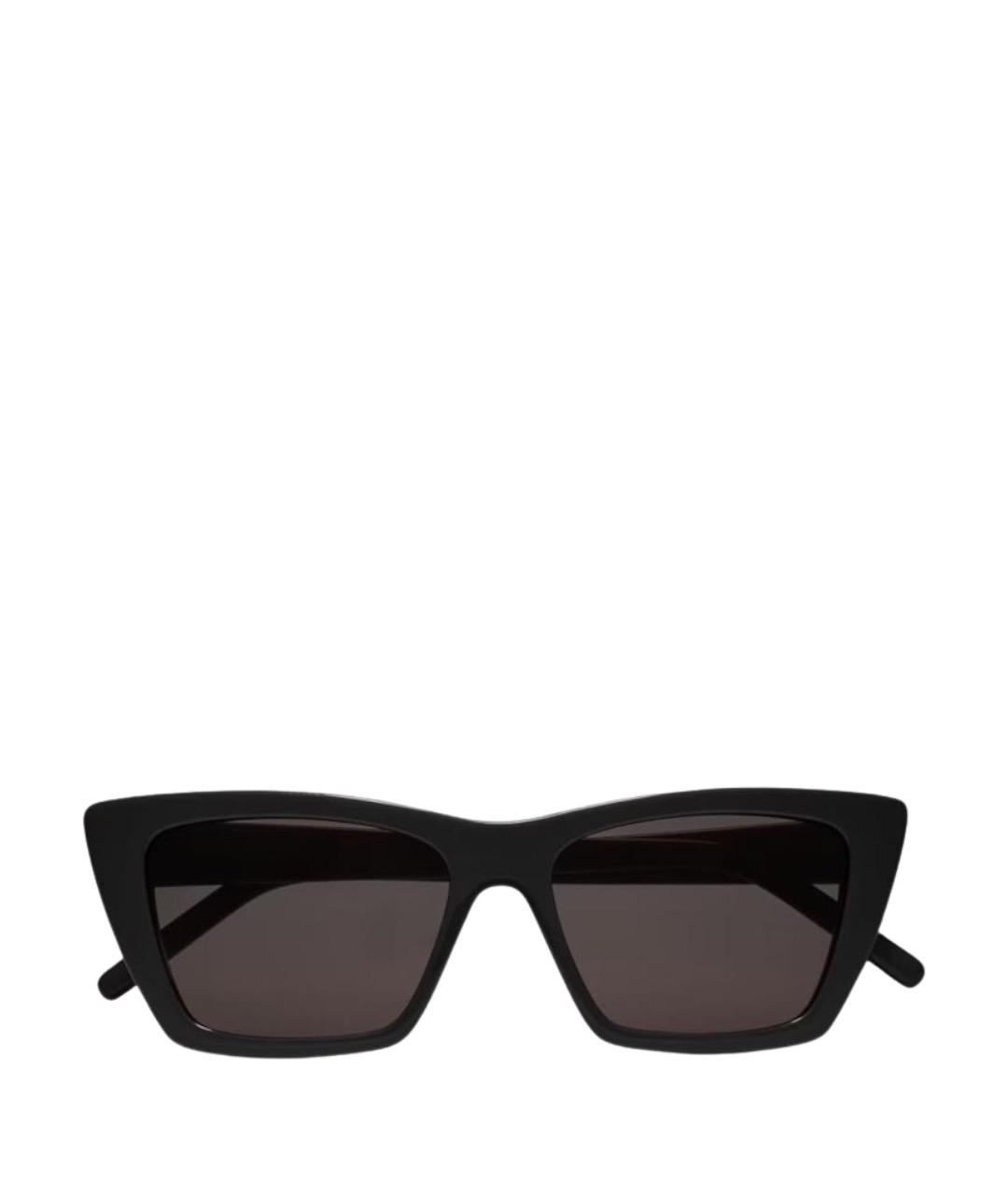 SAINT LAURENT Черные пластиковые солнцезащитные очки, фото 1