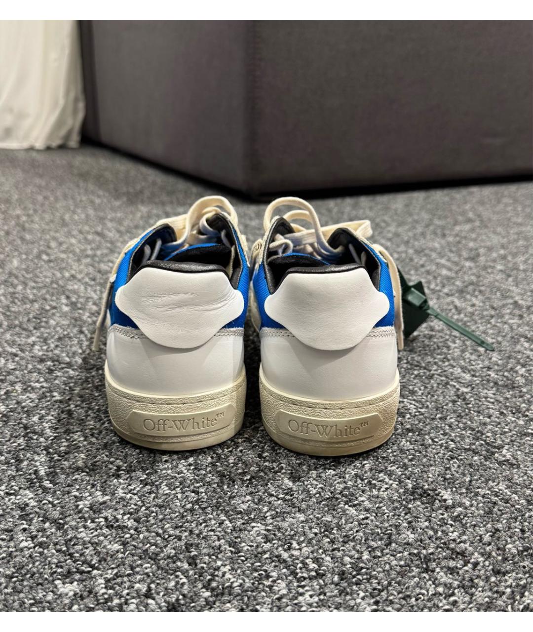 OFF-WHITE Синие низкие кроссовки / кеды, фото 3
