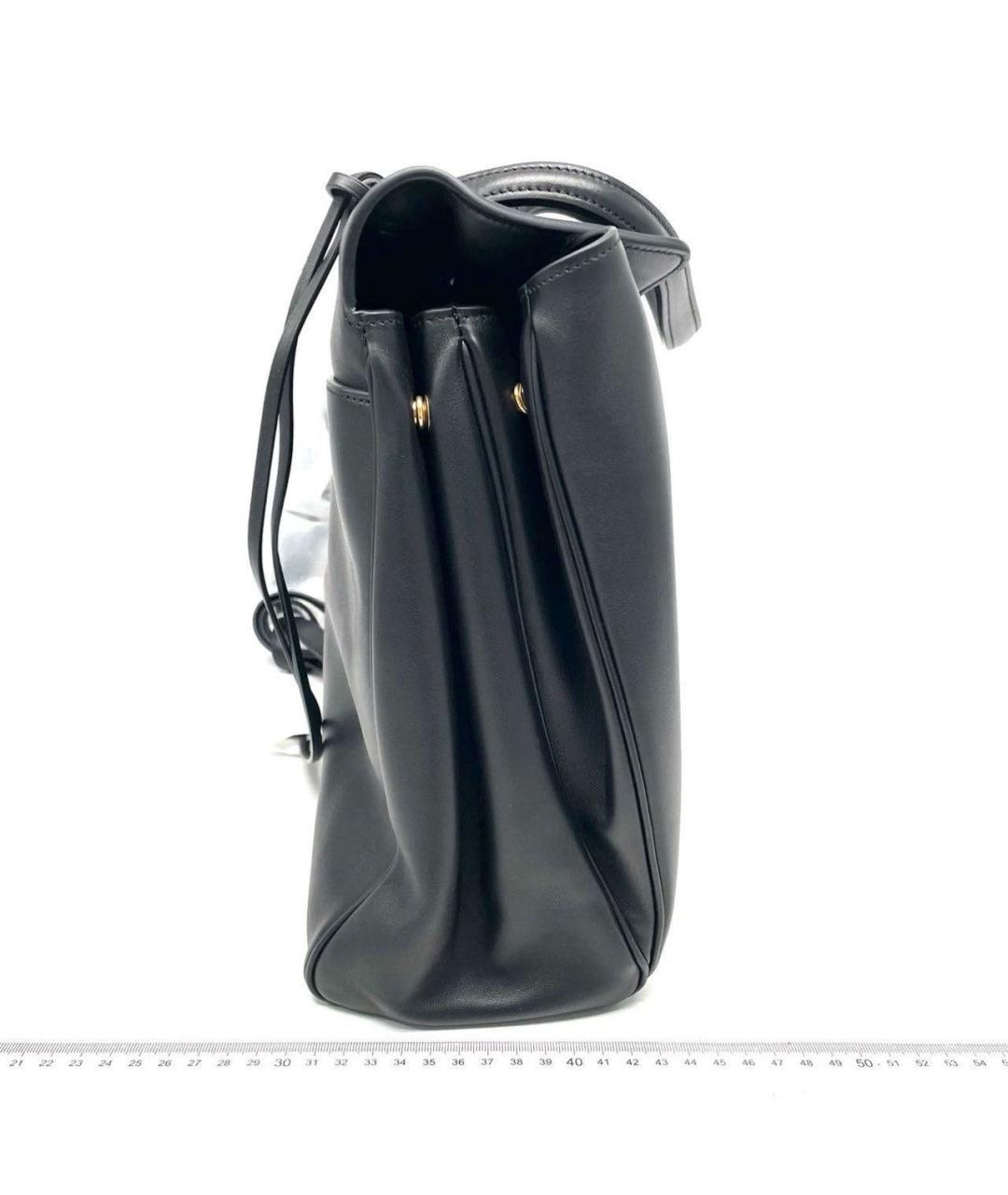 BALENCIAGA Черная кожаная сумка через плечо, фото 5