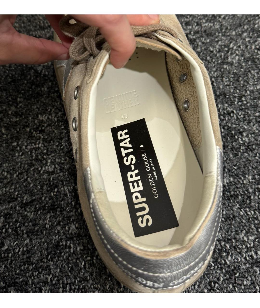 GOLDEN GOOSE DELUXE BRAND Коричневые низкие кроссовки / кеды, фото 5