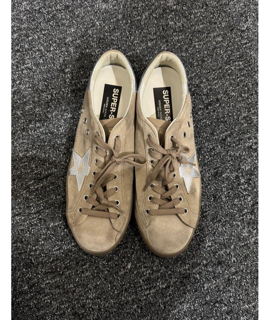 GOLDEN GOOSE DELUXE BRAND Коричневые низкие кроссовки / кеды, фото 3