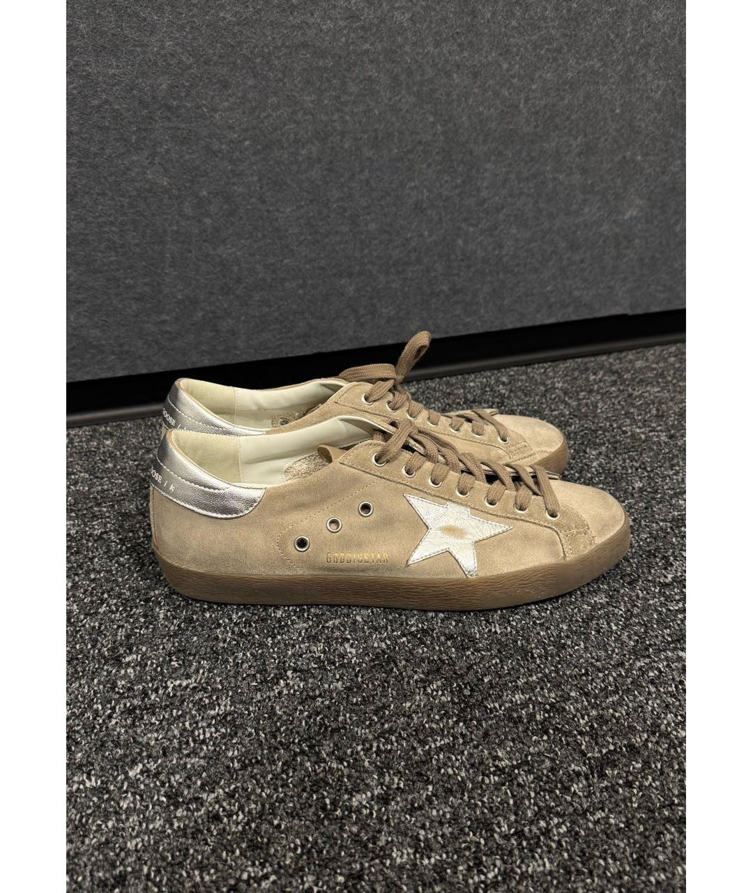 GOLDEN GOOSE DELUXE BRAND Коричневые низкие кроссовки / кеды, фото 6