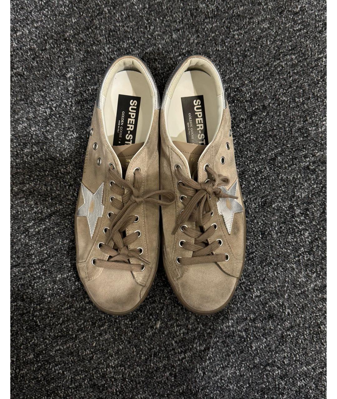 GOLDEN GOOSE DELUXE BRAND Коричневые низкие кроссовки / кеды, фото 2