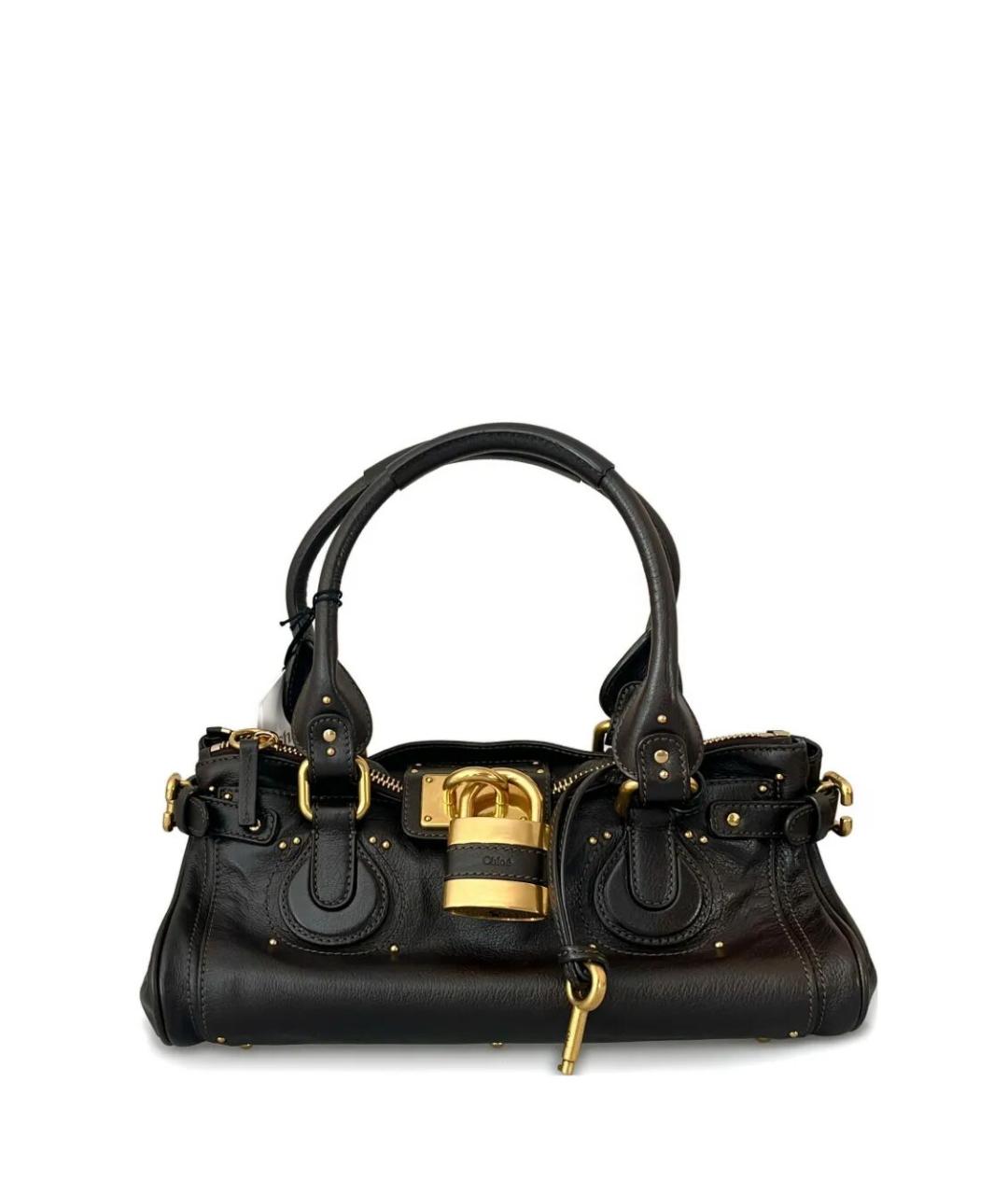 CHLOE Коричневая хлопковая сумка с короткими ручками, фото 1