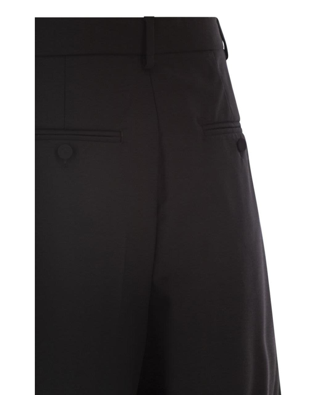 WEEKEND MAX MARA Черные шерстяные шорты, фото 4