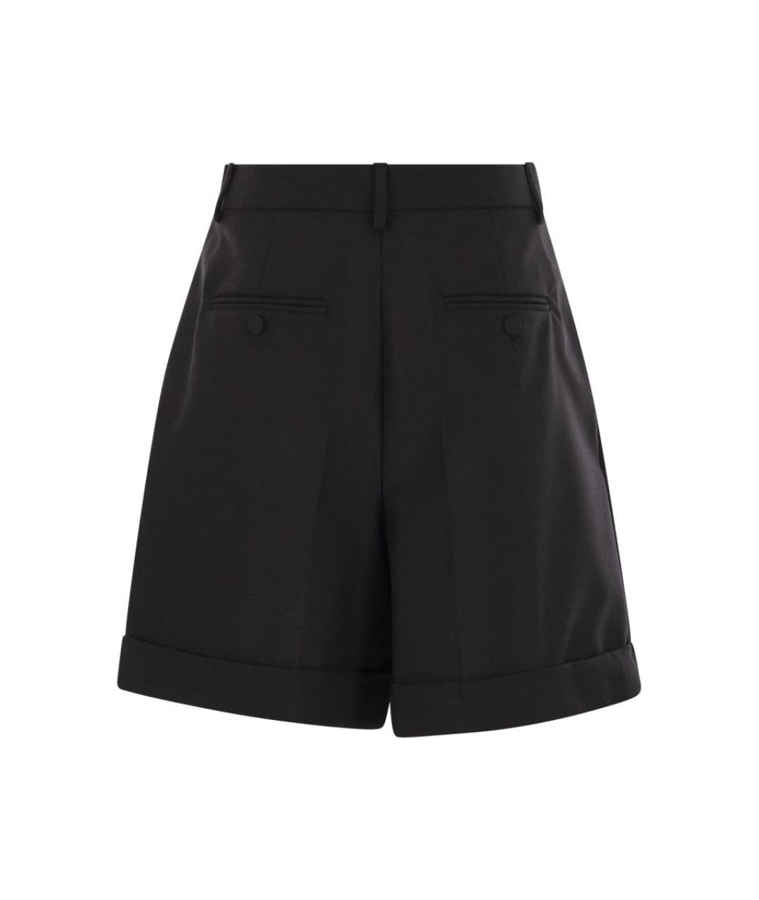 WEEKEND MAX MARA Черные шерстяные шорты, фото 2