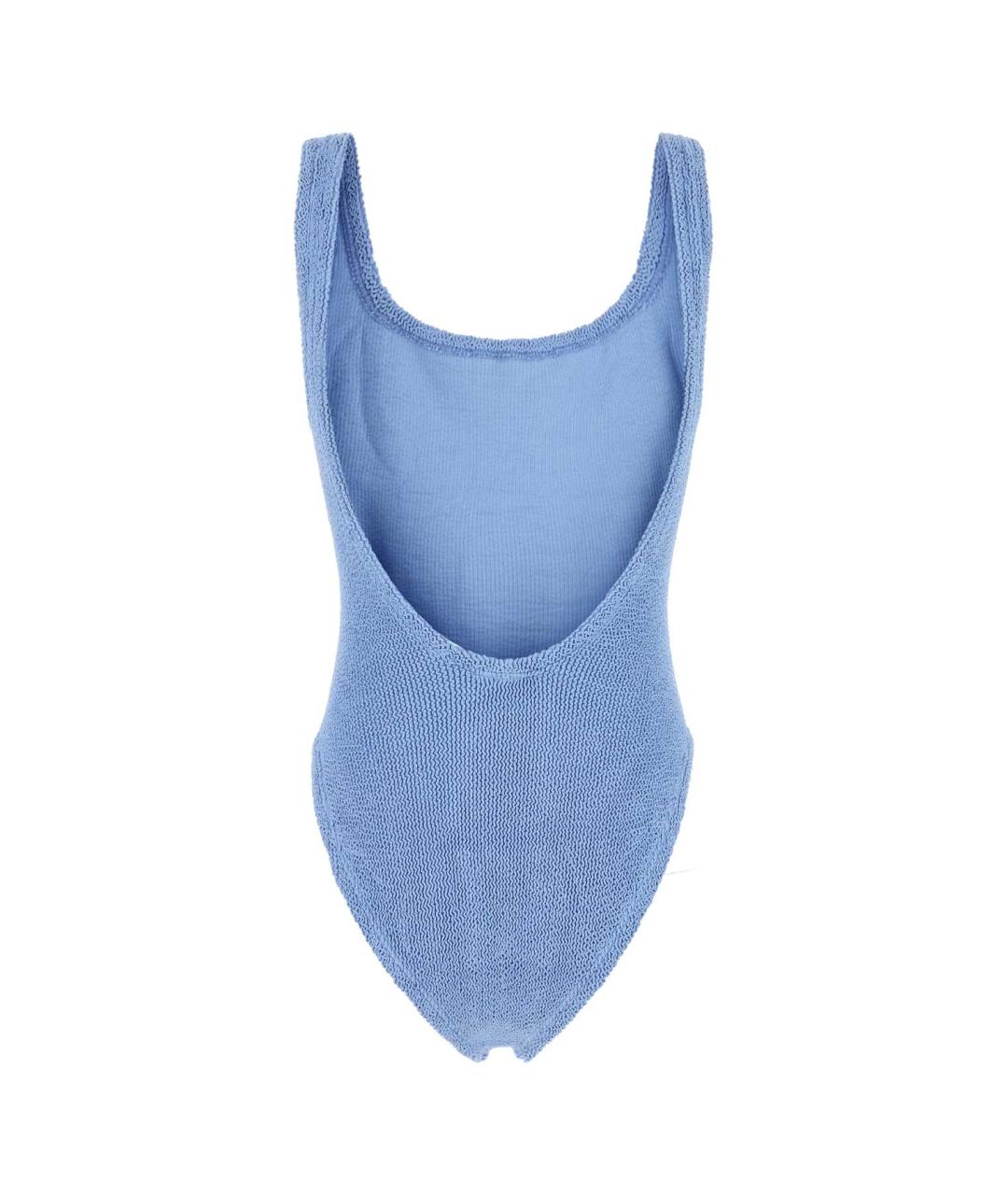 HUNZA G Голубой полиамидовый купальник, фото 2