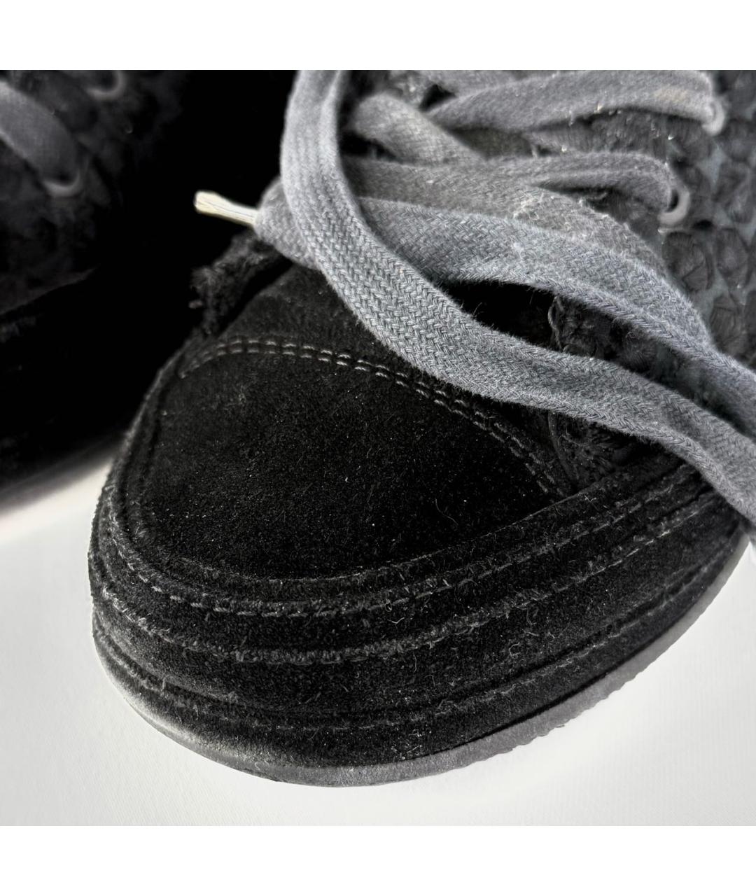 ANN DEMEULEMEESTER Черные кеды, фото 5