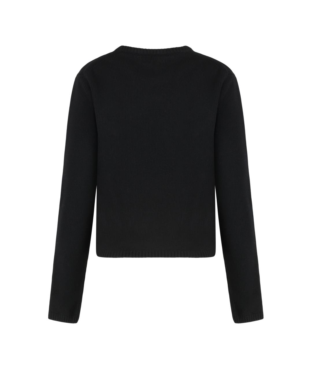 MONCLER Черный шерстяной джемпер / свитер, фото 2