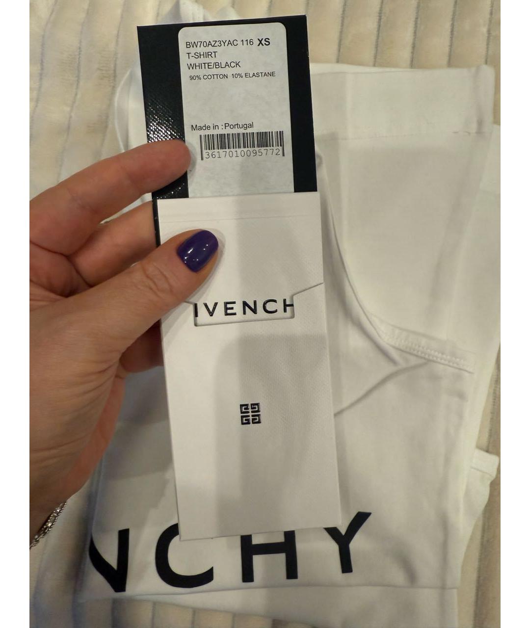 GIVENCHY Белая хлопковая майка, фото 3