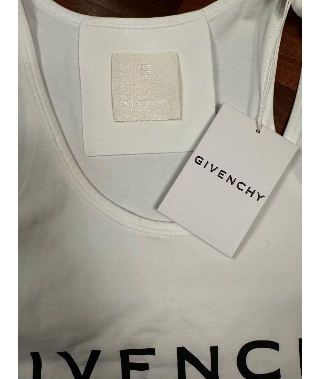 GIVENCHY Белая хлопковая майка, фото 2
