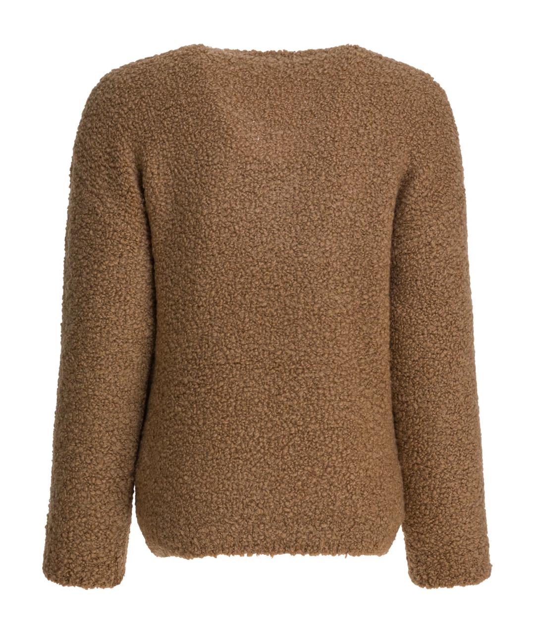 MAX MARA Коричневый шерстяной джемпер / свитер, фото 2