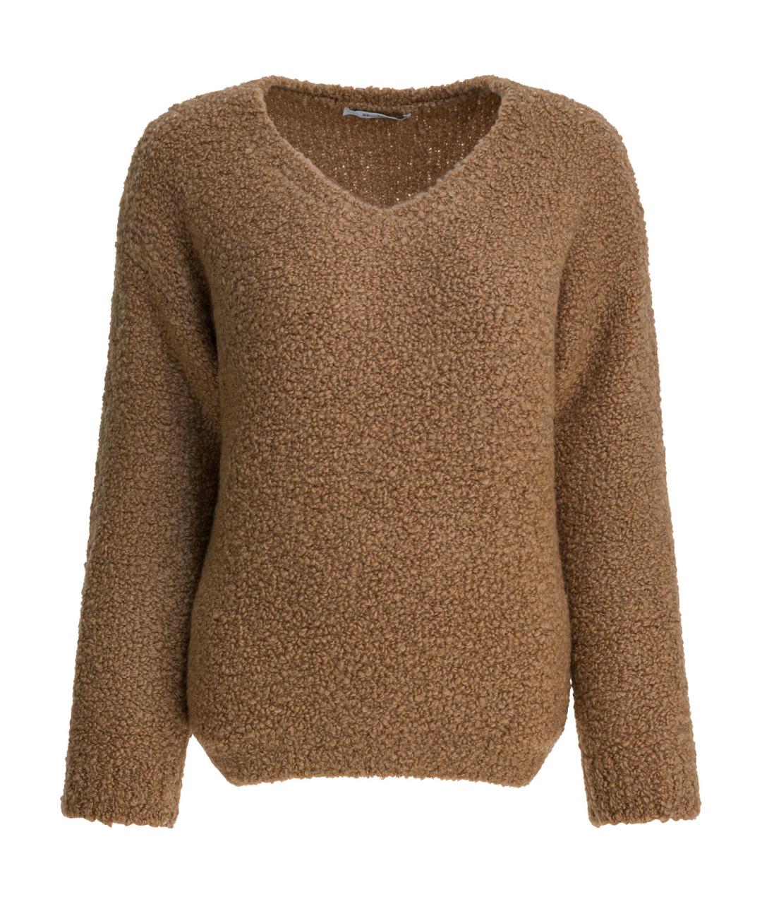 MAX MARA Коричневый шерстяной джемпер / свитер, фото 1