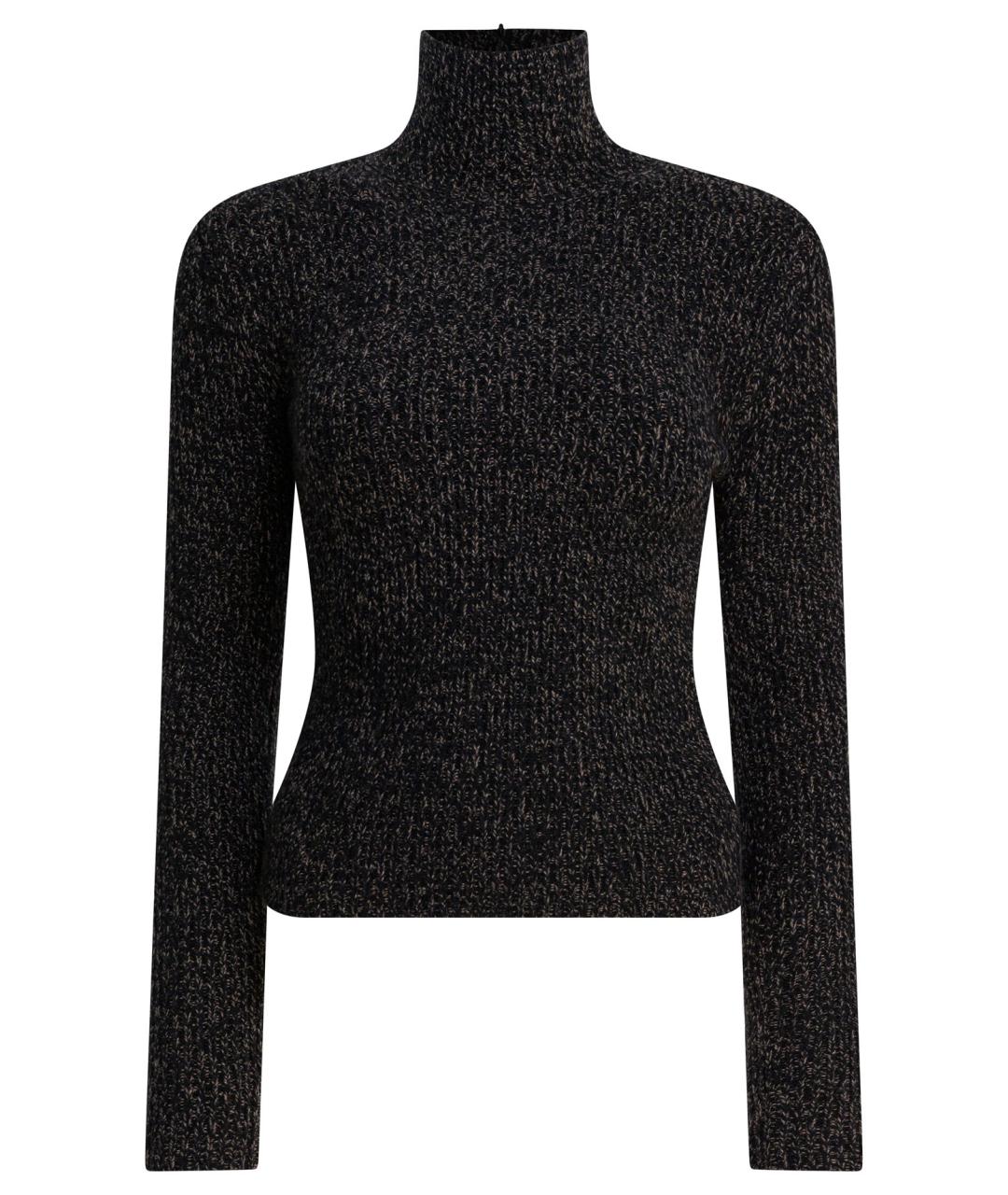 MAX MARA Черная шерстяная водолазка, фото 1