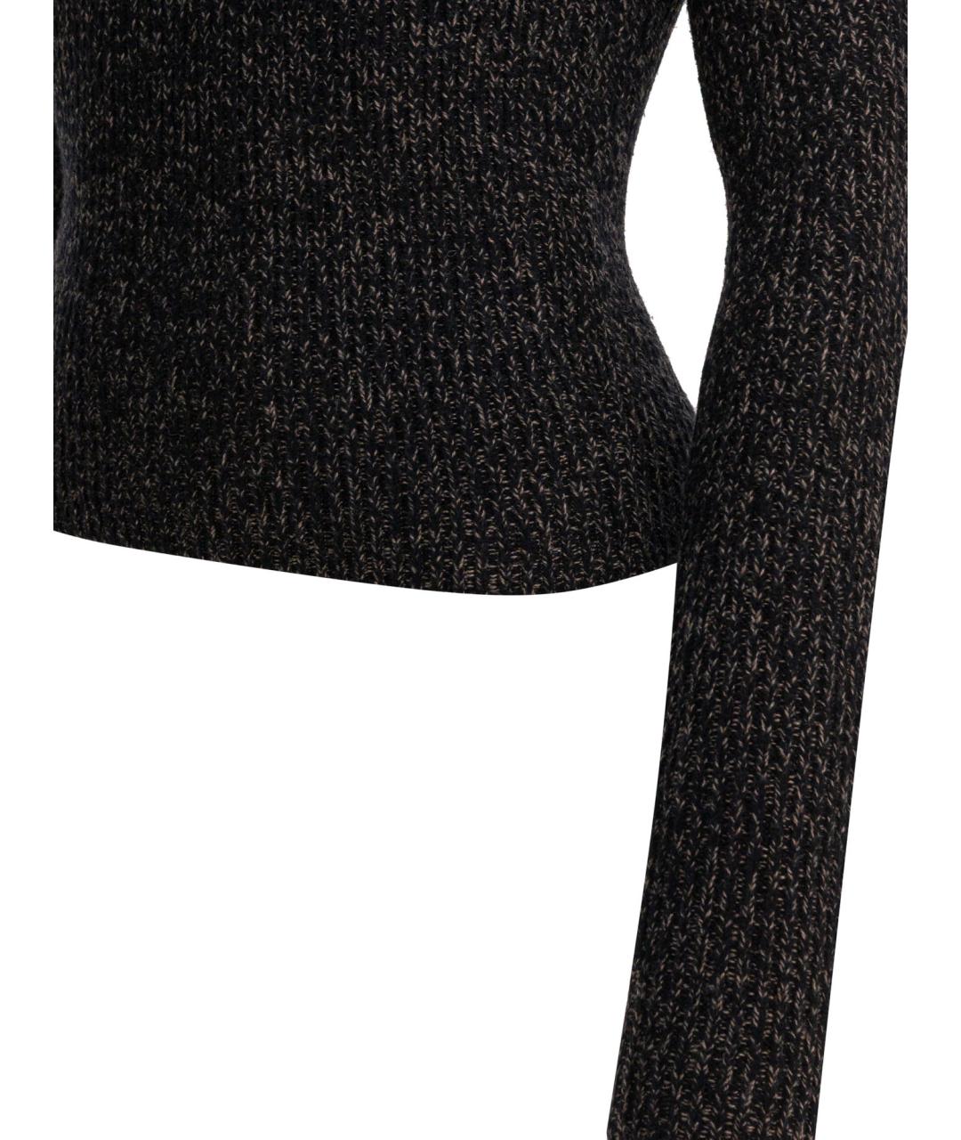 MAX MARA Черная шерстяная водолазка, фото 4