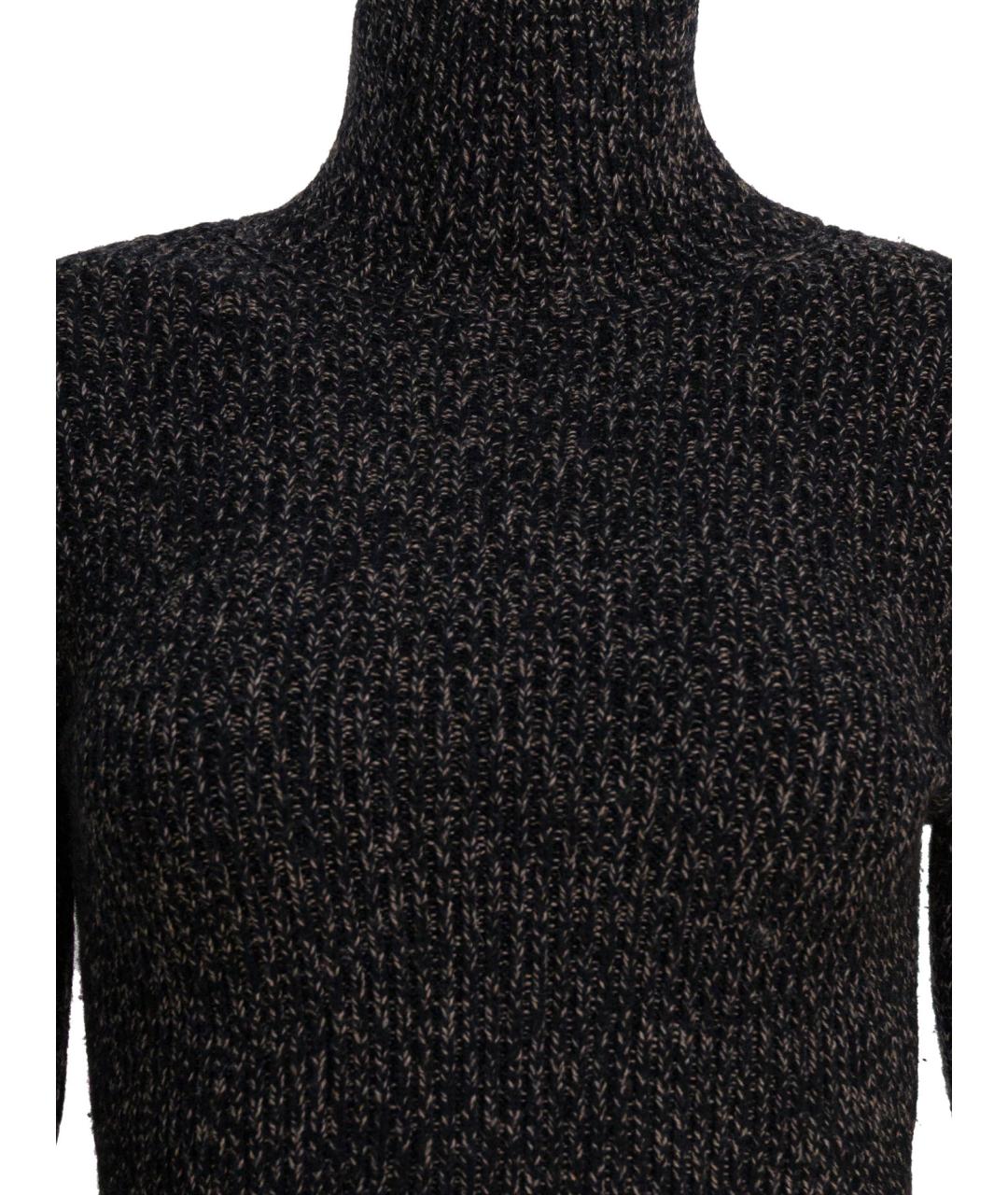 MAX MARA Черная шерстяная водолазка, фото 3