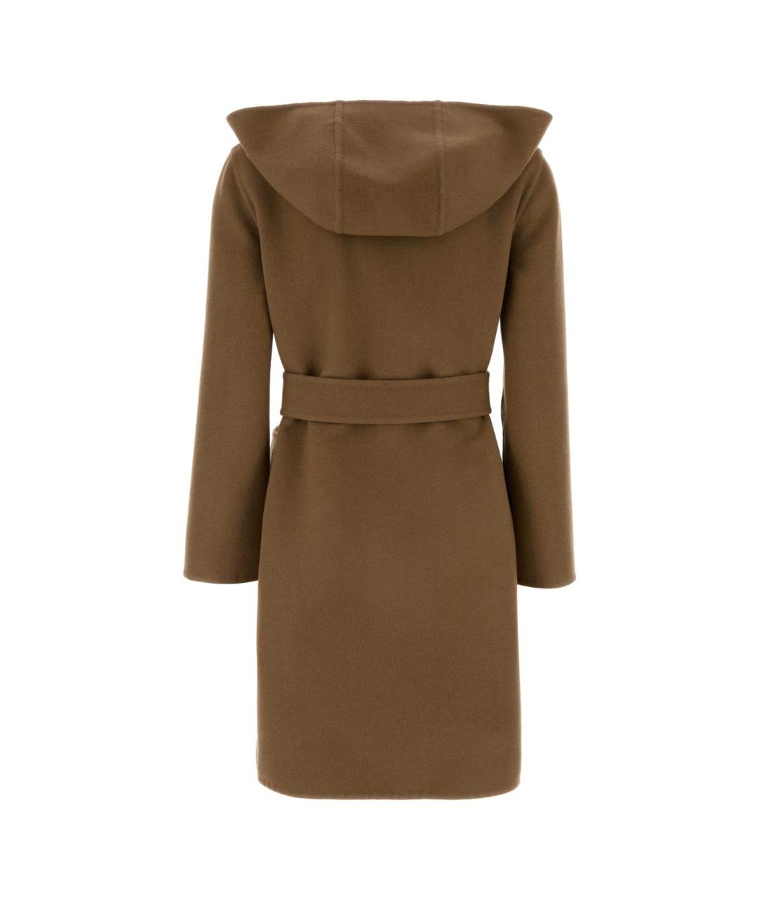 BURBERRY Коричневое шерстяное пальто, фото 2
