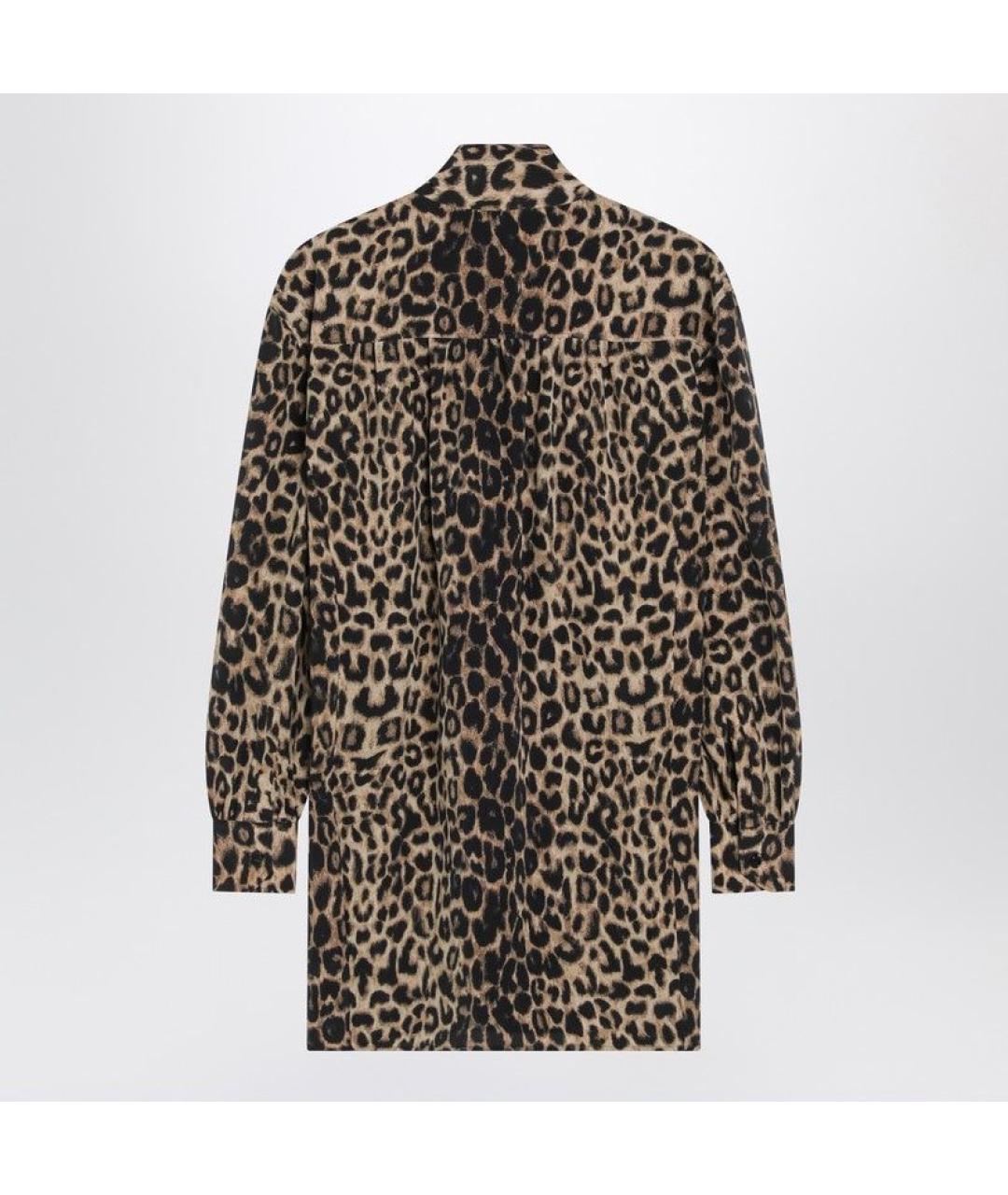 SAINT LAURENT Мульти шелковое коктейльное платье, фото 2