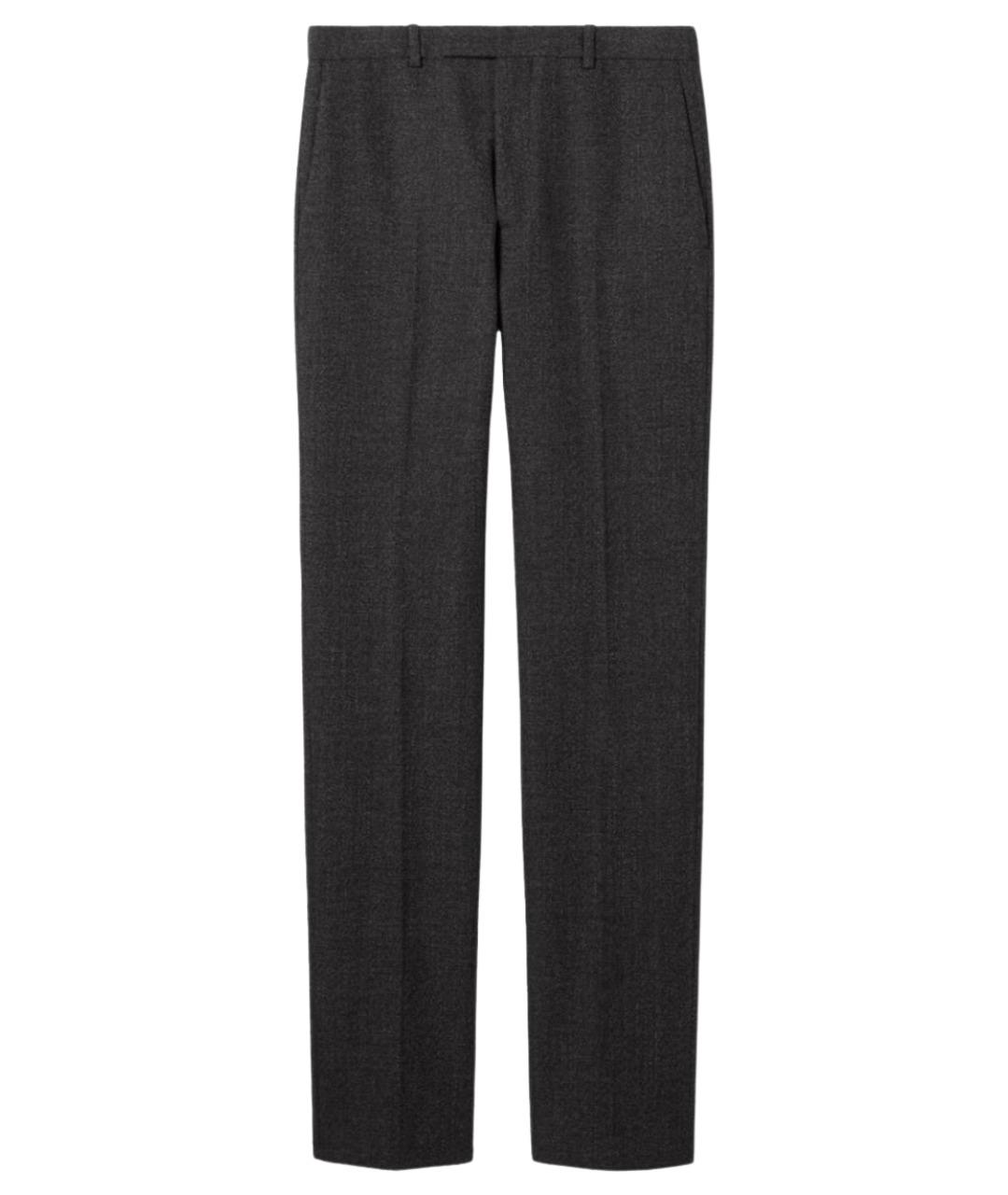GUCCI Серые шерстяные классические брюки, фото 1