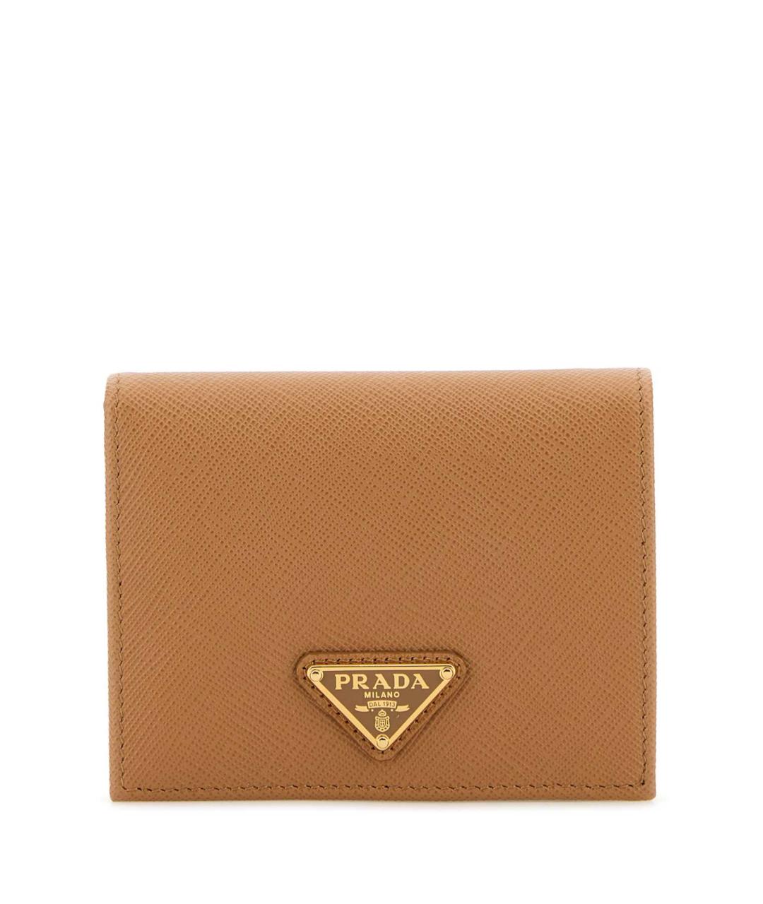 PRADA Бежевый кожаный кошелек, фото 1