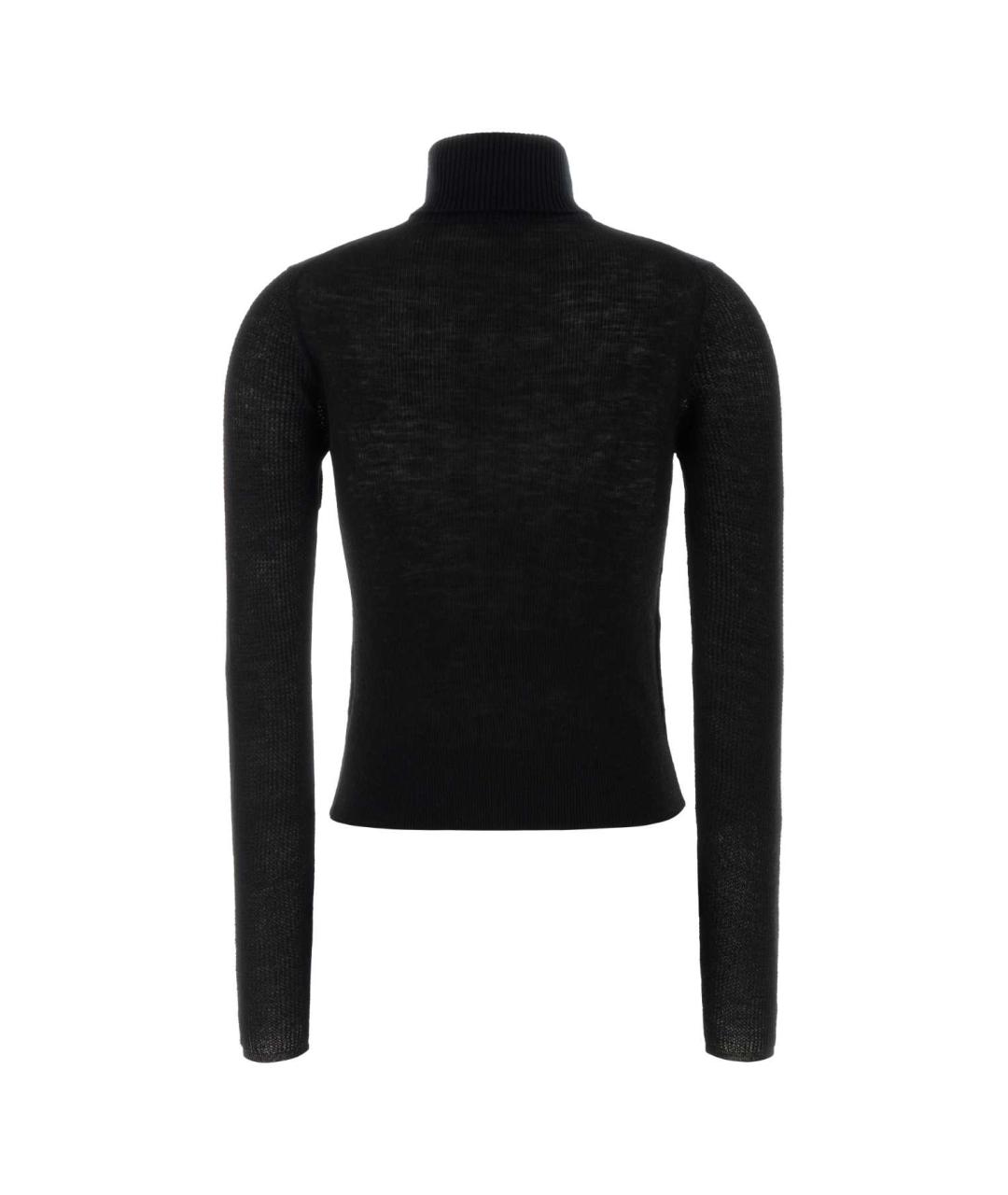 BURBERRY Черная шерстяная водолазка, фото 2