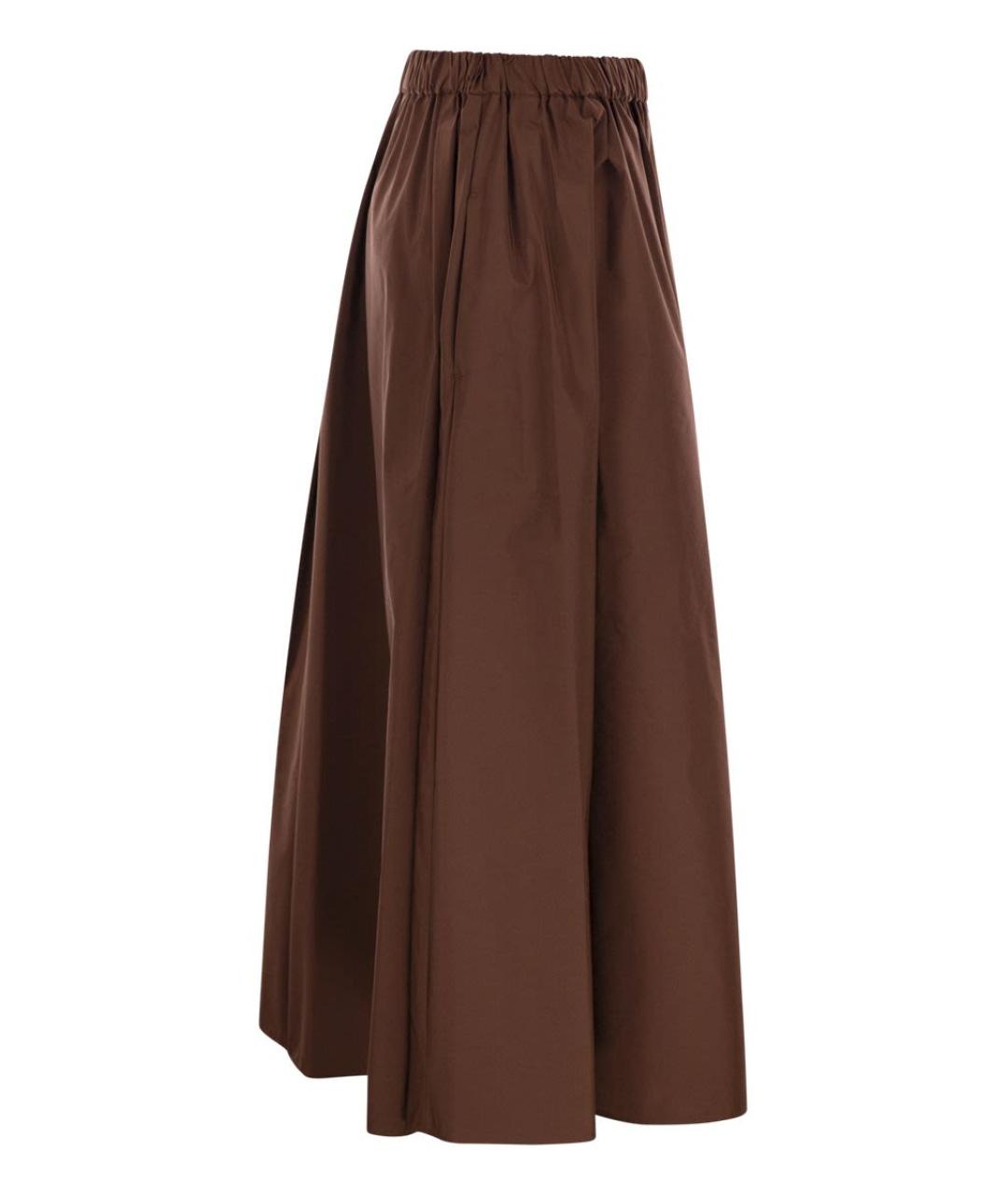 WEEKEND MAX MARA Коричневая полиэстеровая юбка макси, фото 3