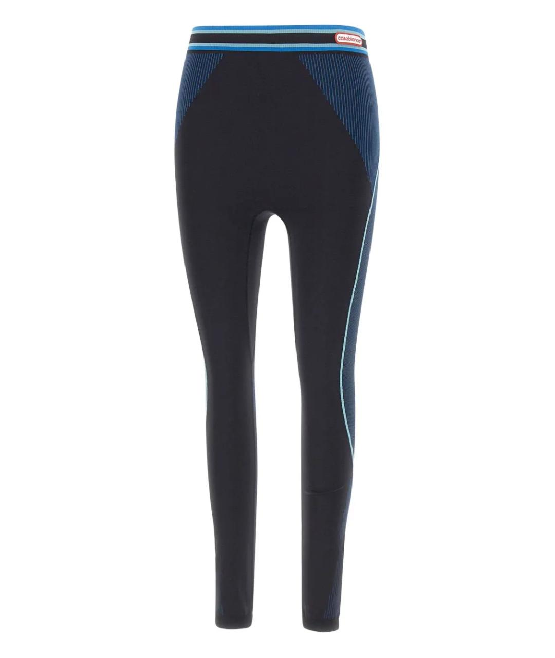 CASABLANCA Синие полиамидовые леггинсы и велосипедки, фото 3