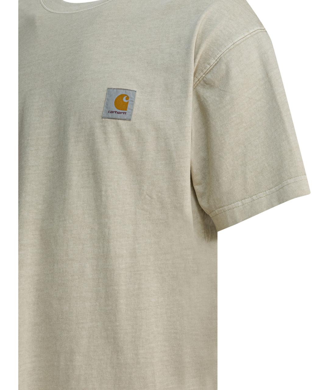 CARHARTT WIP Зеленая хлопковая футболка, фото 4