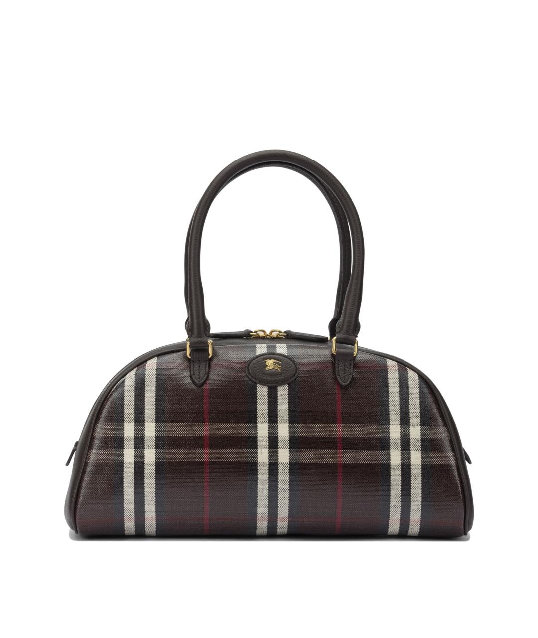 BURBERRY Коричневая хлопковая сумка через плечо, фото 1