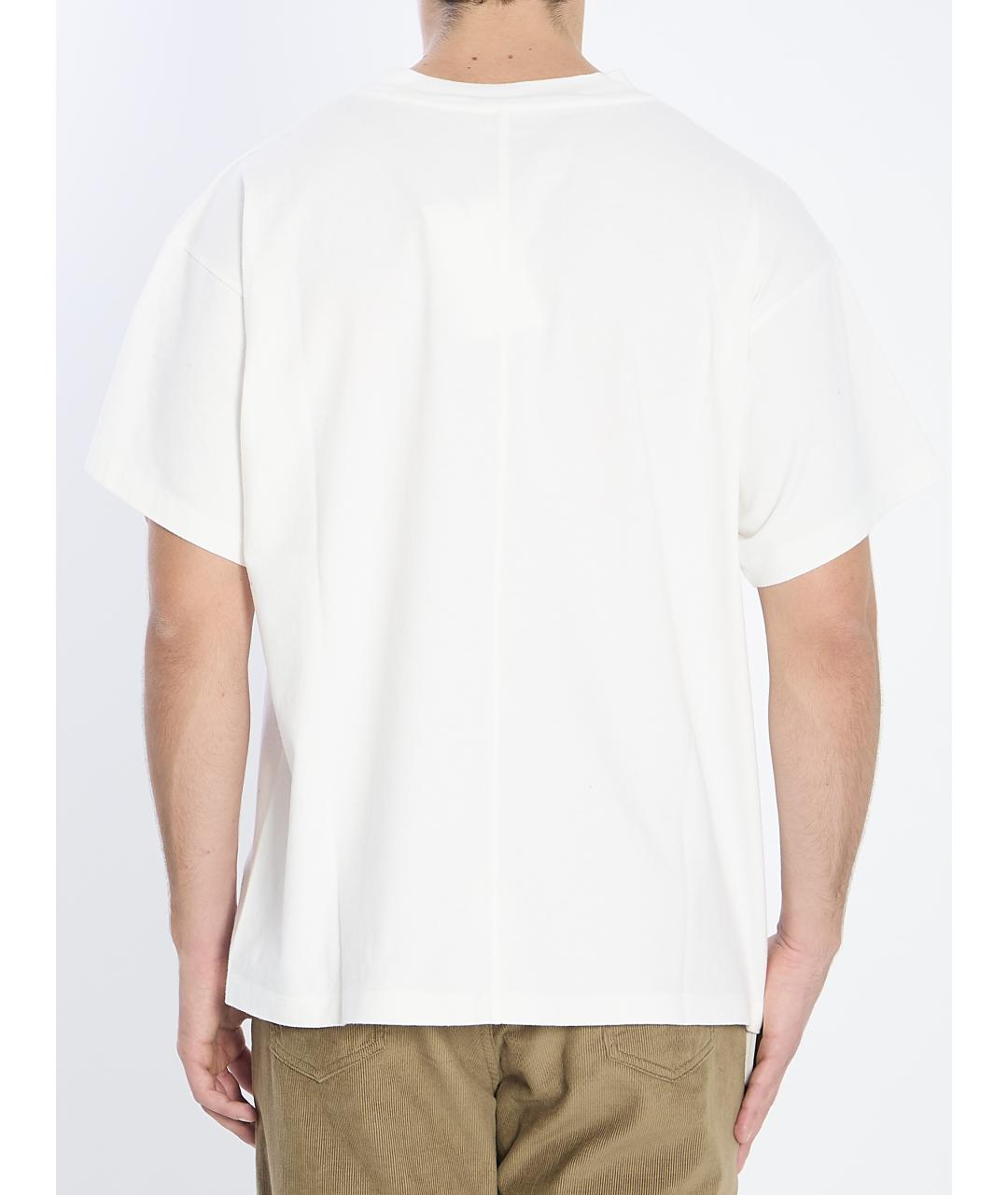 THE ROW Белая хлопковая футболка, фото 5