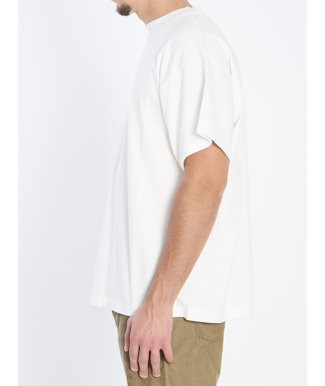 THE ROW Белая хлопковая футболка, фото 4