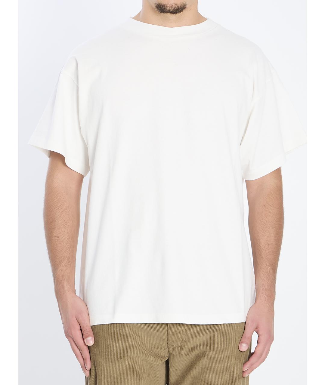 THE ROW Белая хлопковая футболка, фото 2