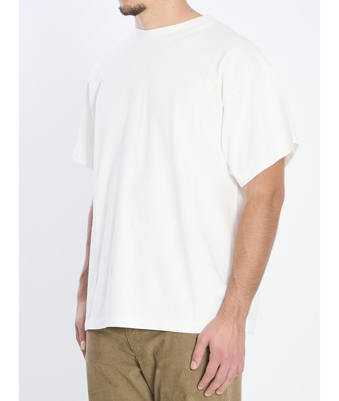 THE ROW Белая хлопковая футболка, фото 3