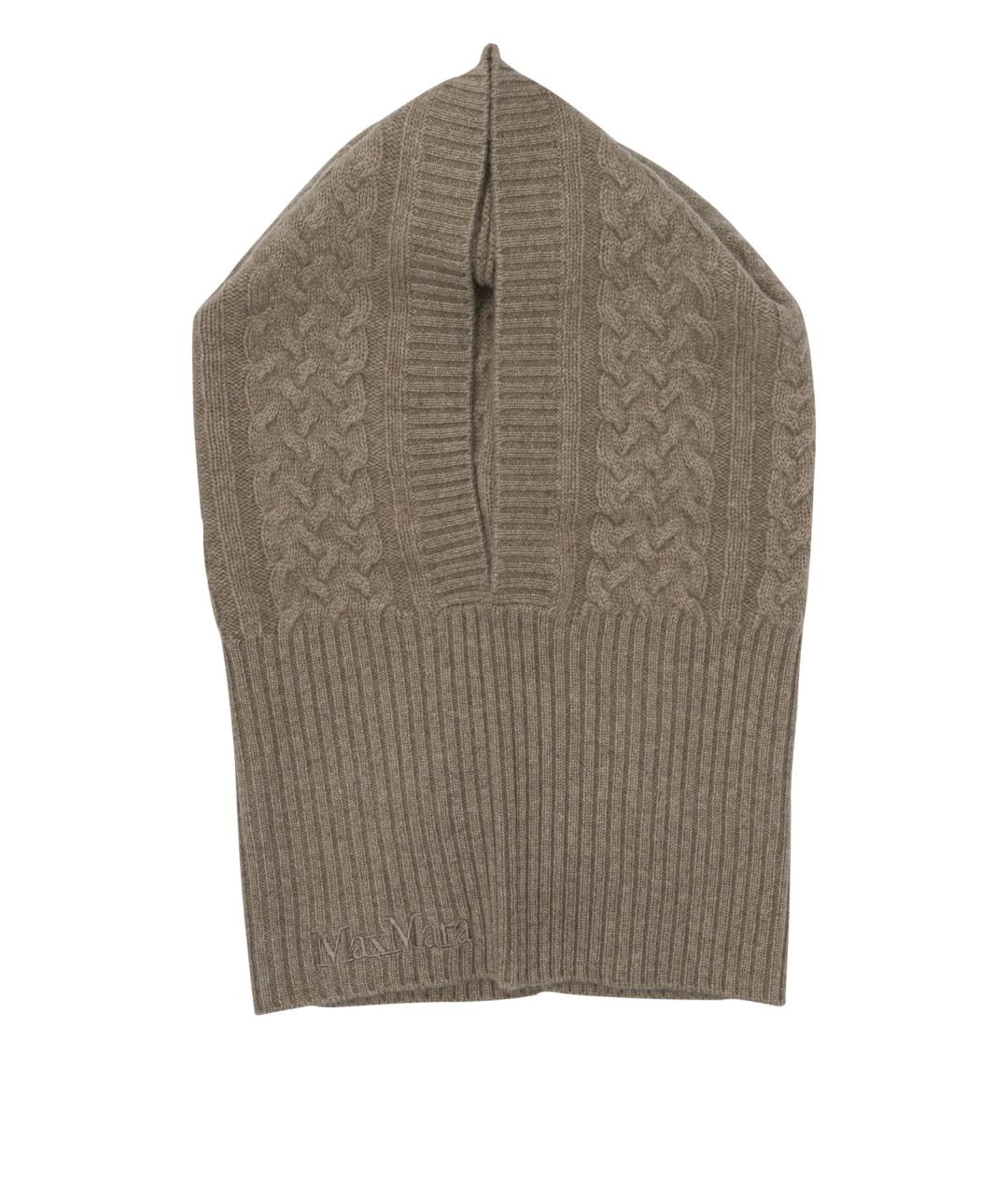 MAX MARA Бежевая кашемировая шапка, фото 1