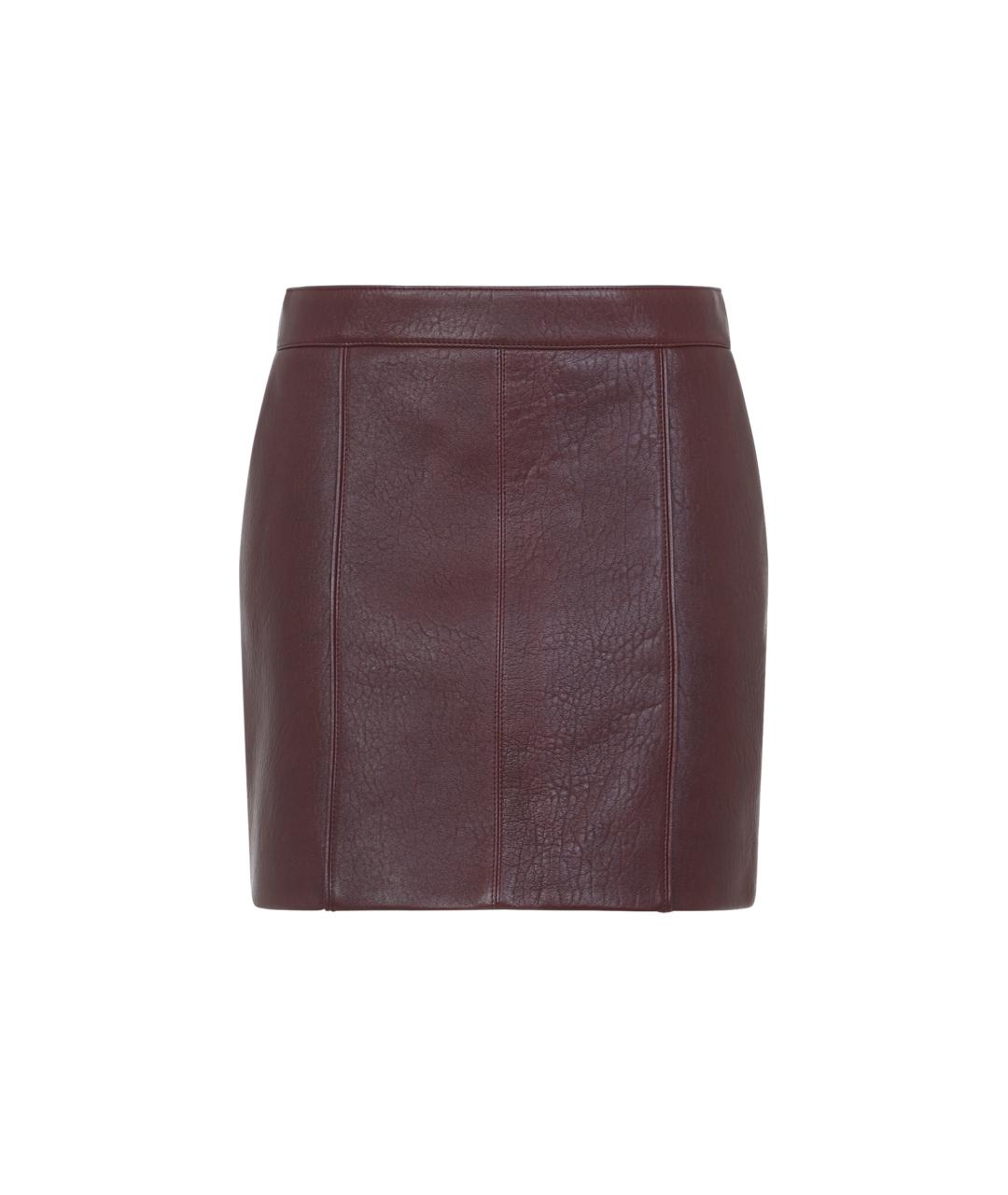CHLOE Фиолетовая кожаная юбка мини, фото 1