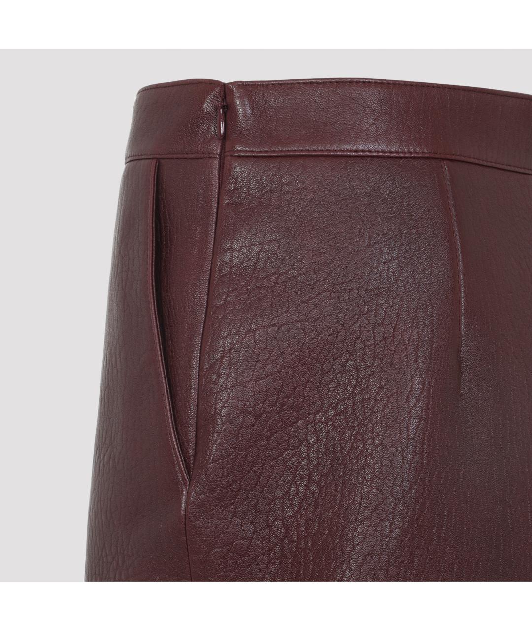 CHLOE Фиолетовая кожаная юбка мини, фото 5