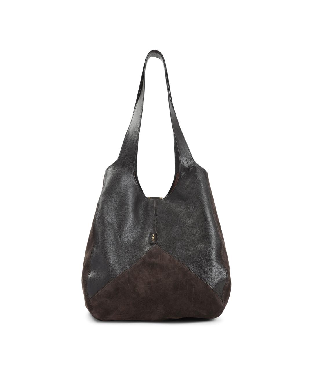 CHLOE Коричневая кожаная сумка через плечо, фото 1