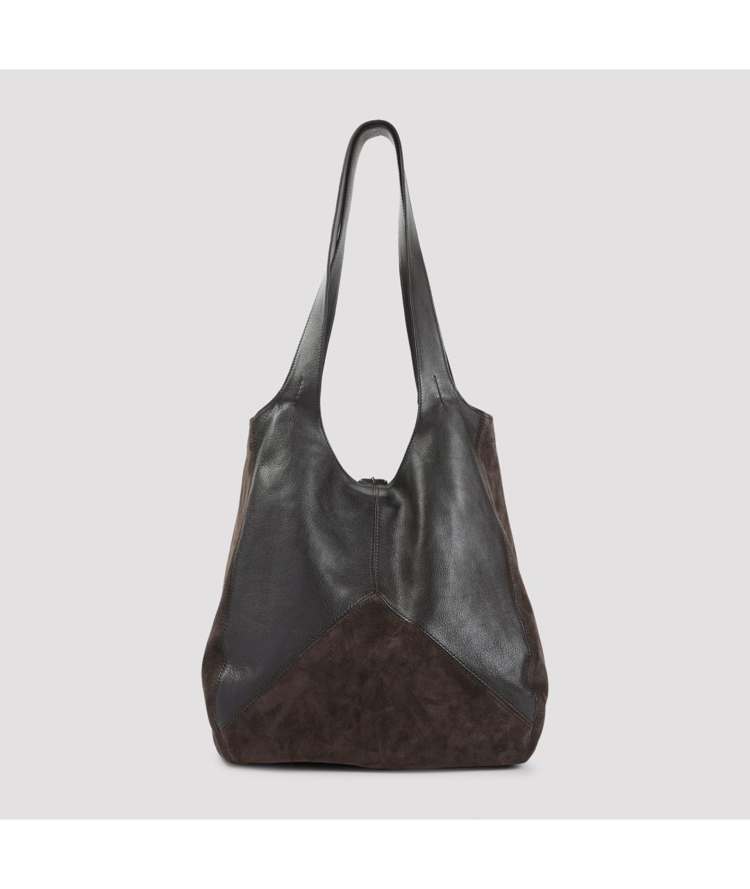 CHLOE Коричневая кожаная сумка через плечо, фото 3