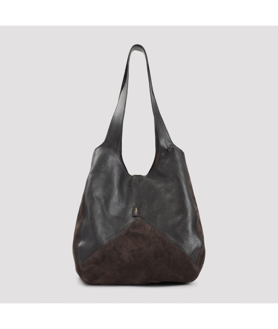 CHLOE Коричневая кожаная сумка через плечо, фото 2