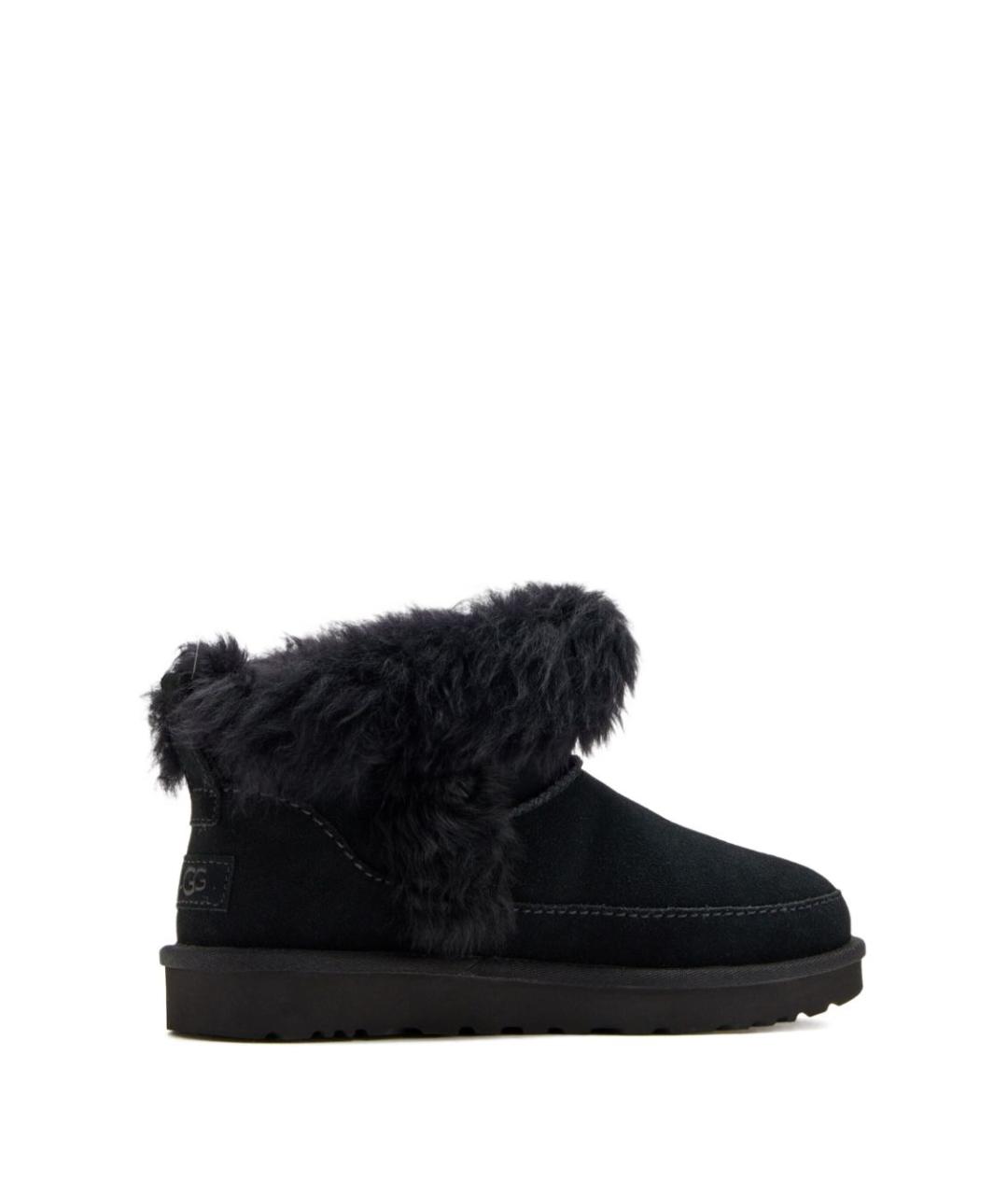 UGG AUSTRALIA Черные нубуковые ботинки, фото 2