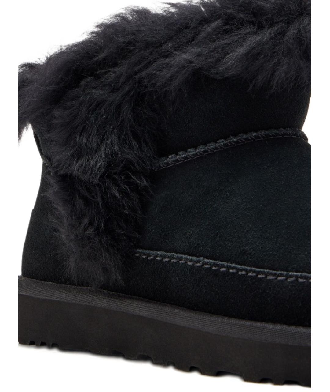 UGG AUSTRALIA Черные нубуковые ботинки, фото 4
