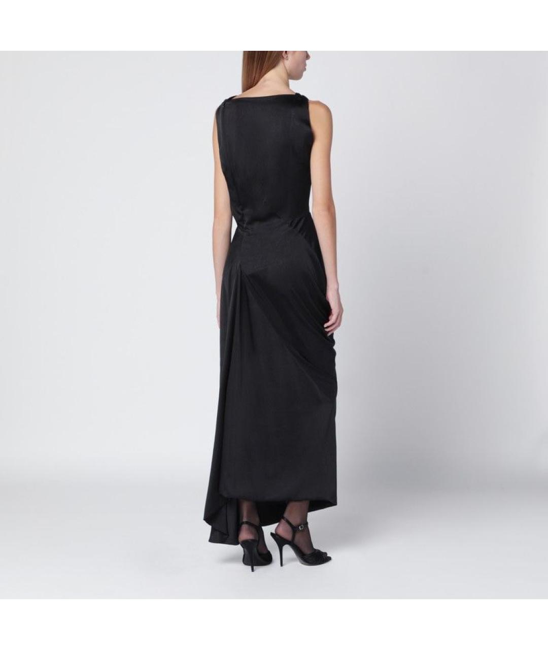 VIVIENNE WESTWOOD Черное полиэстеровое вечернее платье, фото 3