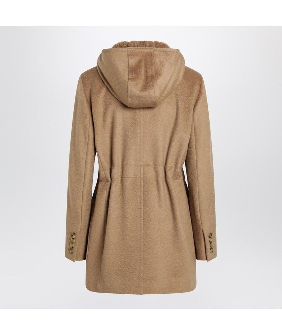 MAX MARA Бежевое шерстяное пальто, фото 2