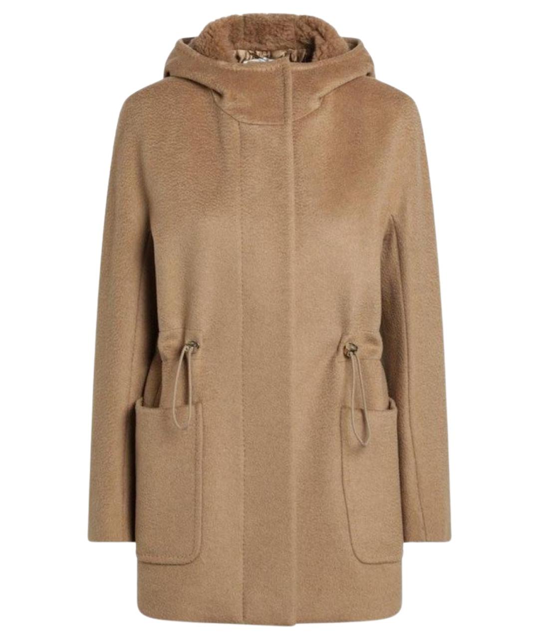 MAX MARA Бежевое шерстяное пальто, фото 1
