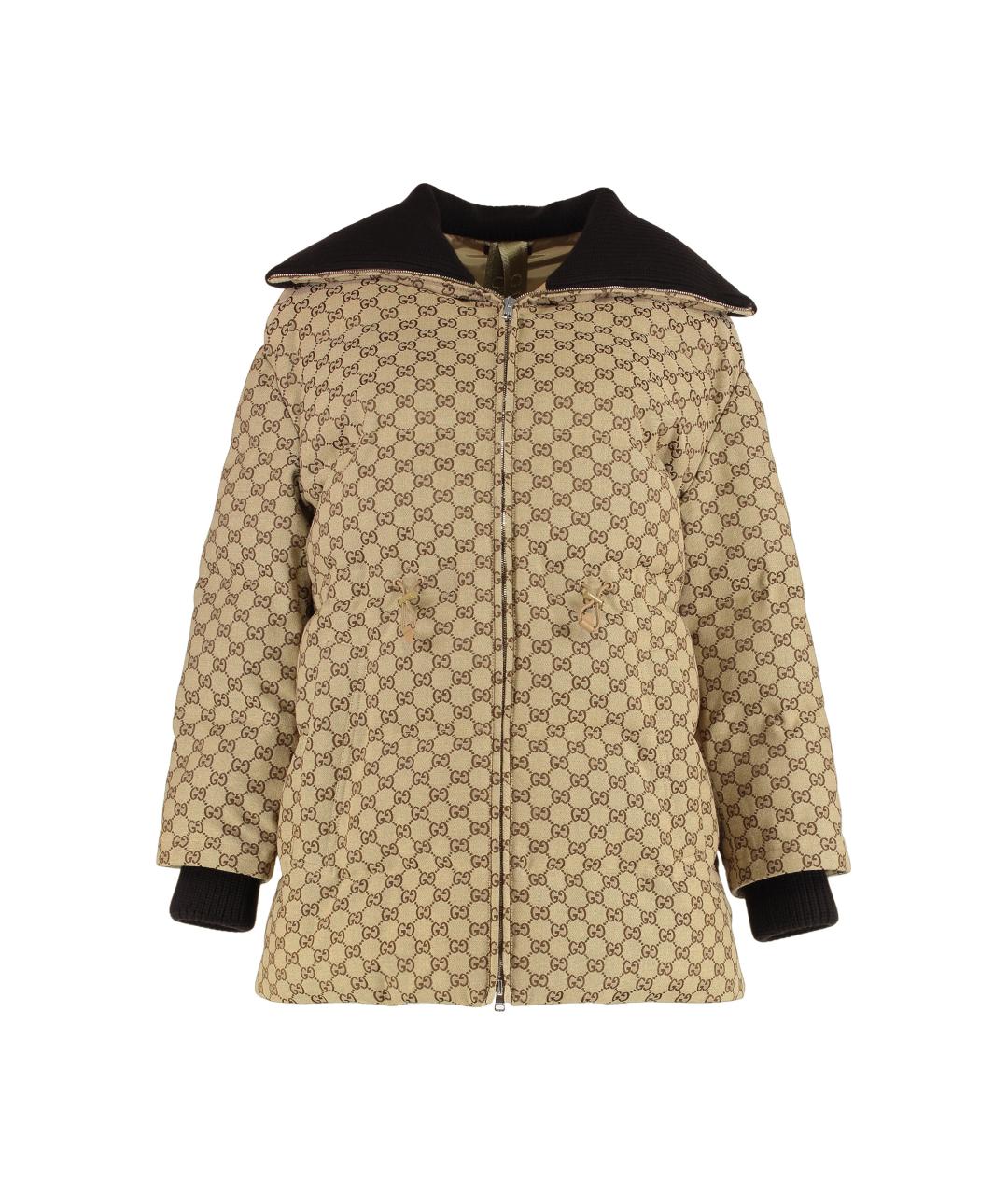 GUCCI Бежевый пуховик, фото 1