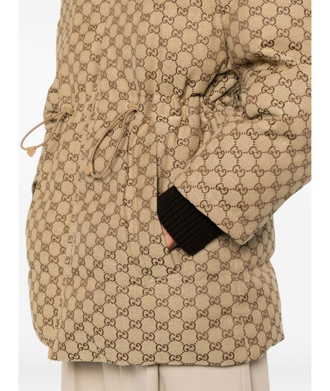 GUCCI Бежевый пуховик, фото 5